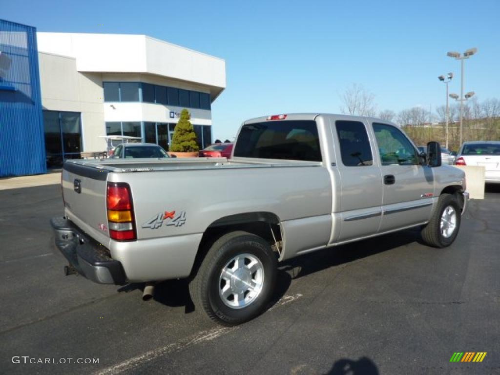 2006 Sierra 1500 SLE Extended Cab 4x4 - Silver Birch Metallic / Dark Pewter photo #10