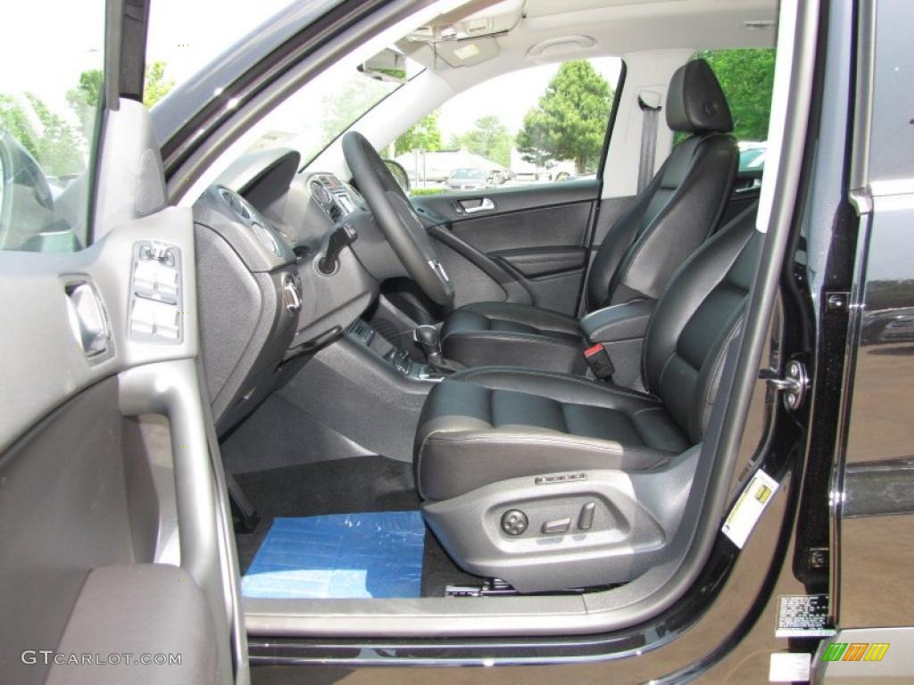 2011 Tiguan SEL - Deep Black Metallic / Charcoal photo #3