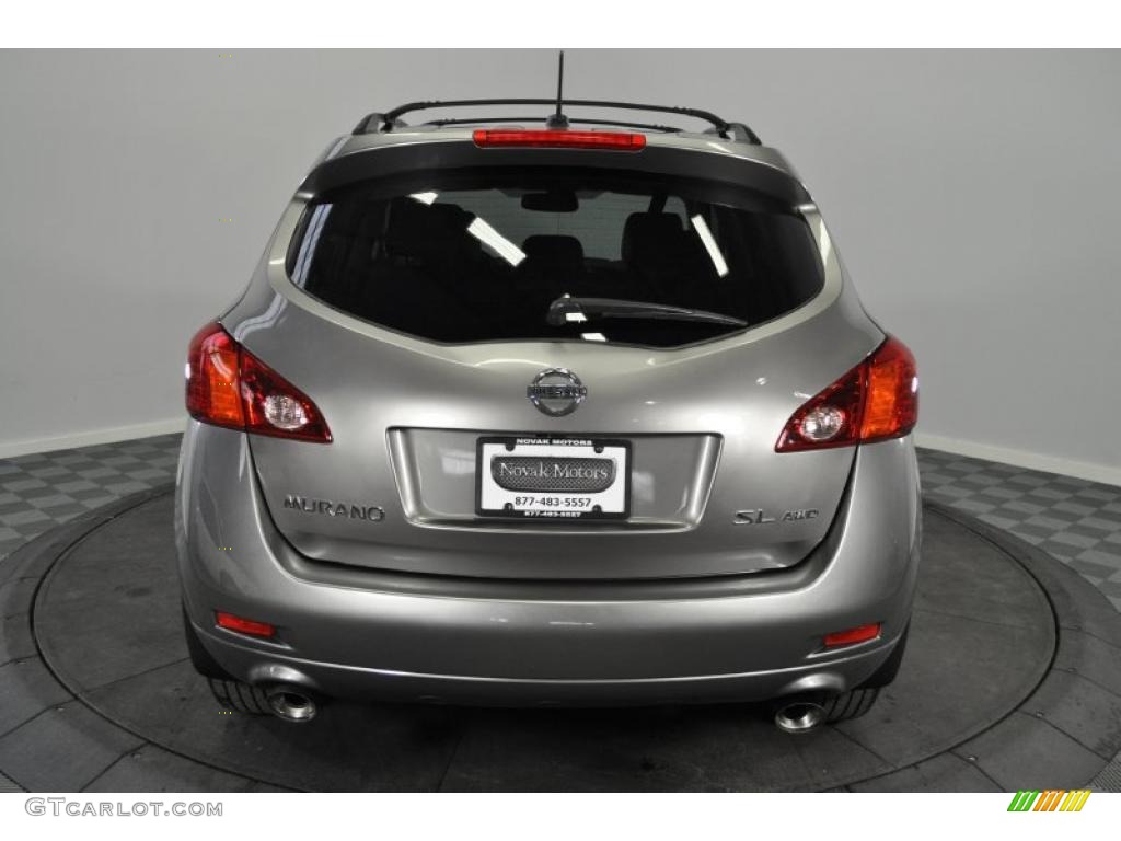 2009 Murano SL AWD - Platinum Graphite Metallic / Black photo #4