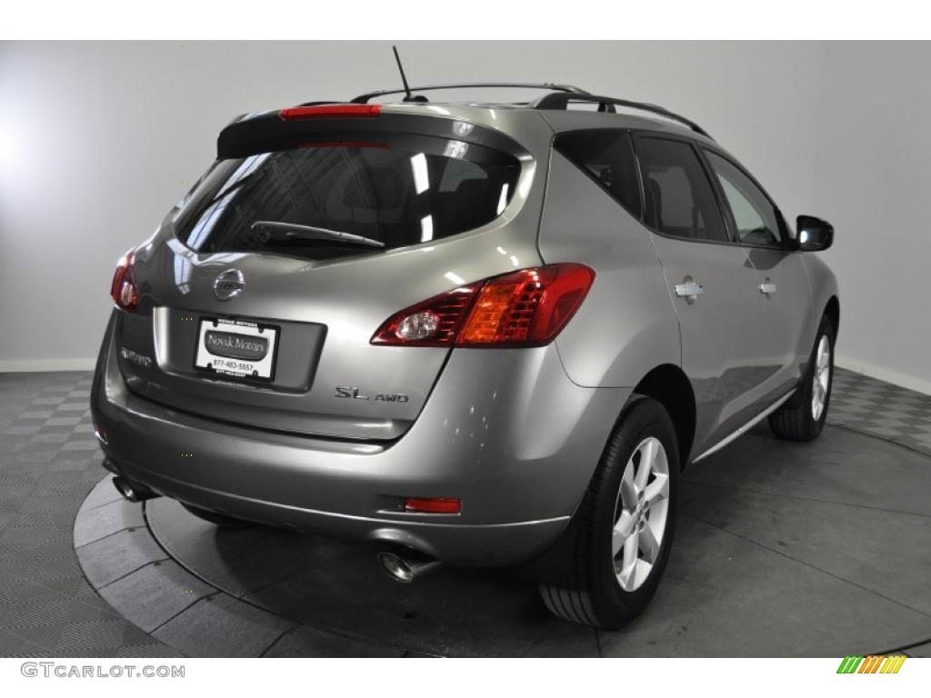 2009 Murano SL AWD - Platinum Graphite Metallic / Black photo #5