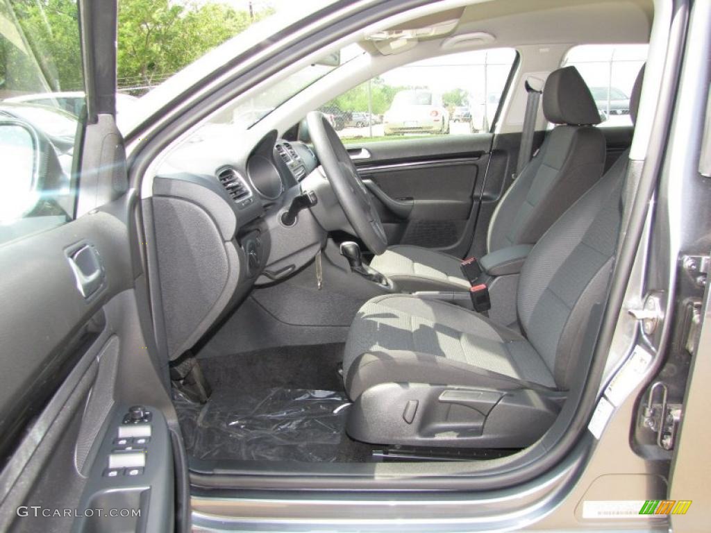 Titan Black Interior 2011 Volkswagen Jetta S SportWagen Photo #48361738