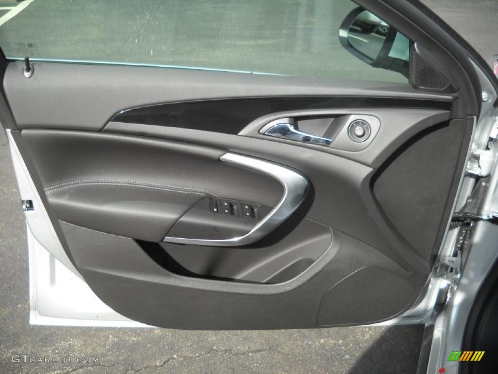 2011 Buick Regal CXL Ebony Door Panel Photo #48361858
