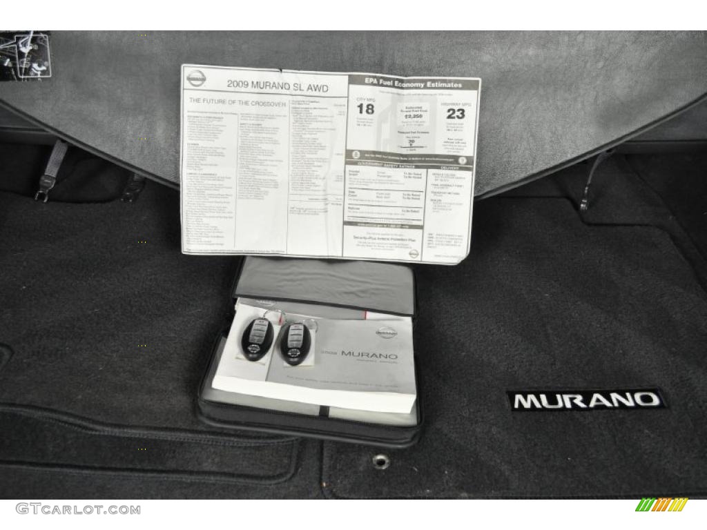 2009 Murano SL AWD - Platinum Graphite Metallic / Black photo #44