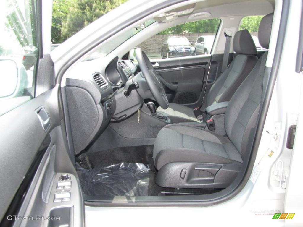 Titan Black Interior 2011 Volkswagen Jetta S SportWagen Photo #48362140