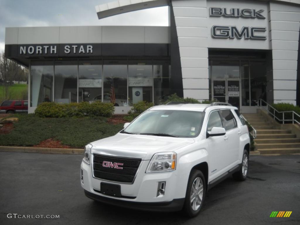 2011 Terrain SLT AWD - Olympic White / Jet Black photo #1