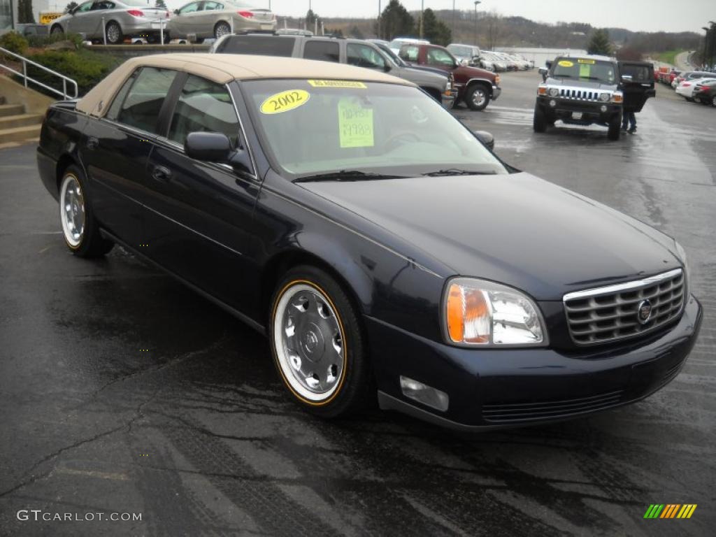 Blue Onyx Metallic 2002 Cadillac DeVille DHS Exterior Photo #48364084