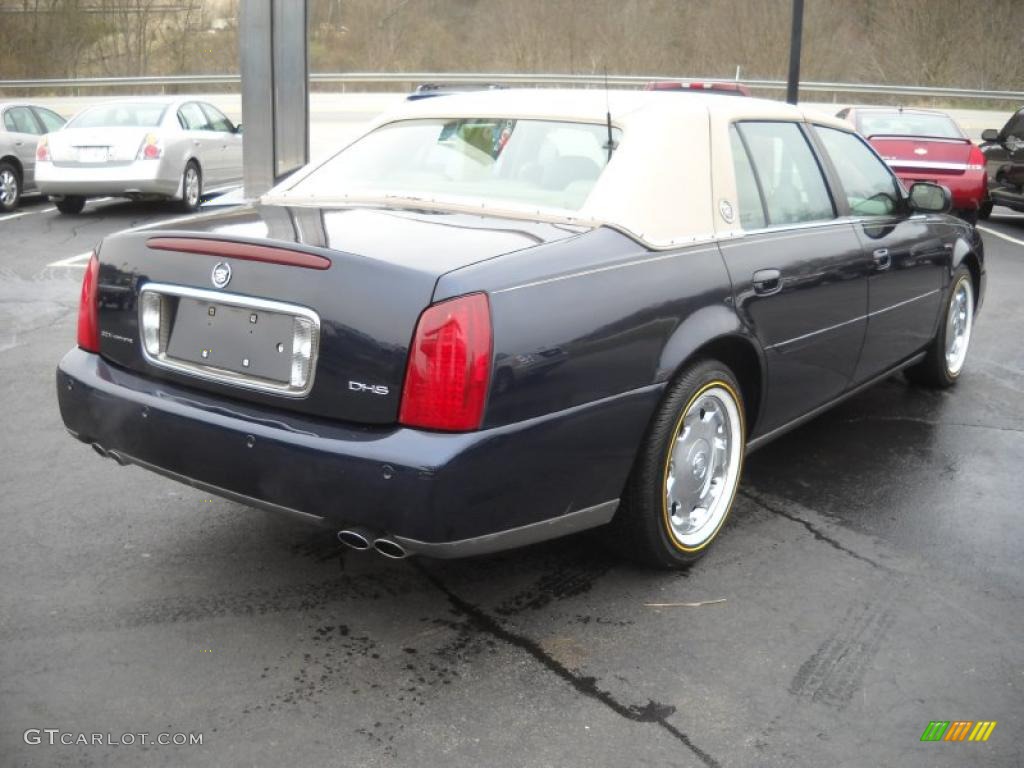 Blue Onyx Metallic 2002 Cadillac DeVille DHS Exterior Photo #48364111