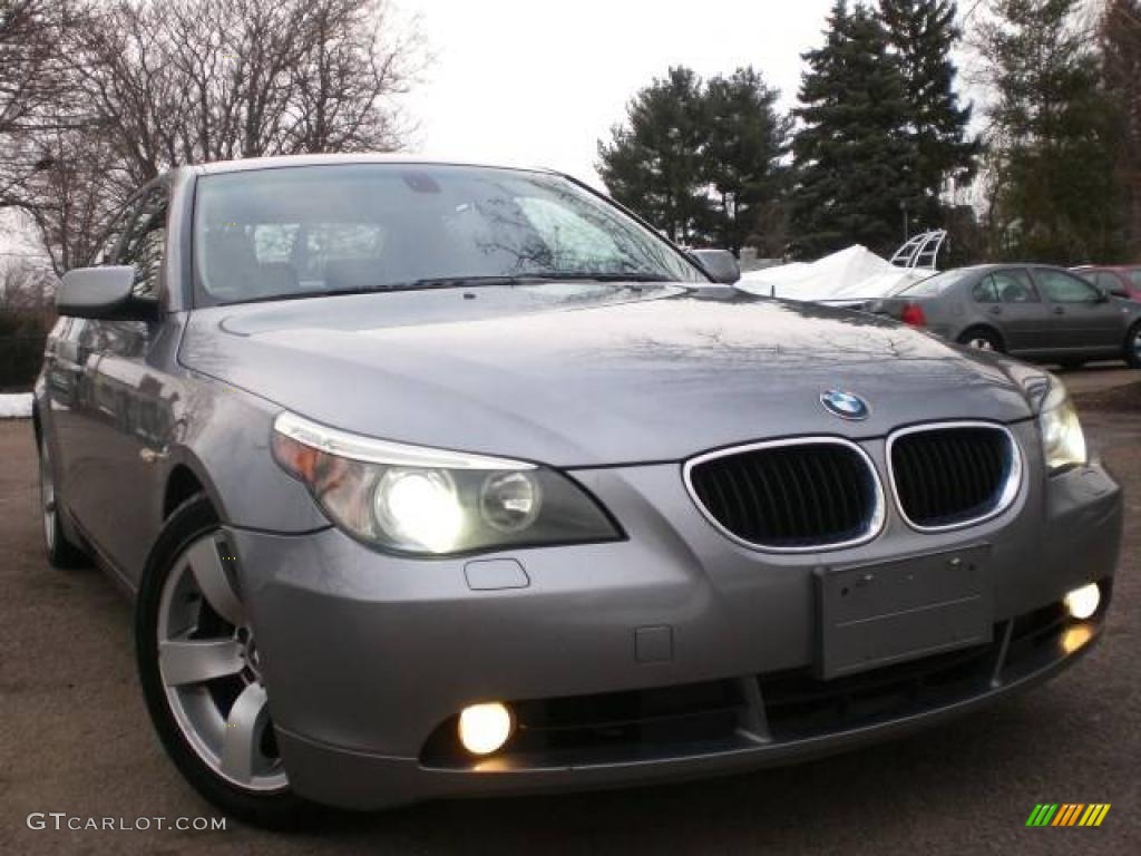 Silver Grey Metallic BMW 5 Series