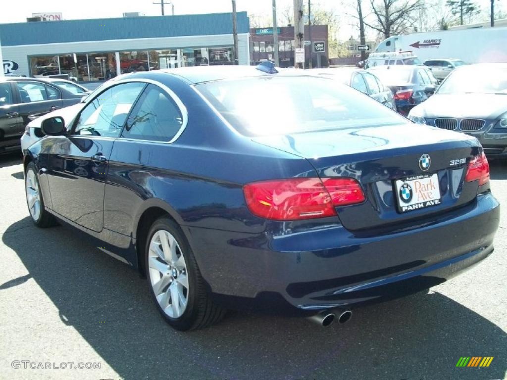 2011 3 Series 328i xDrive Coupe - Deep Sea Blue Metallic / Saddle Brown Dakota Leather photo #7