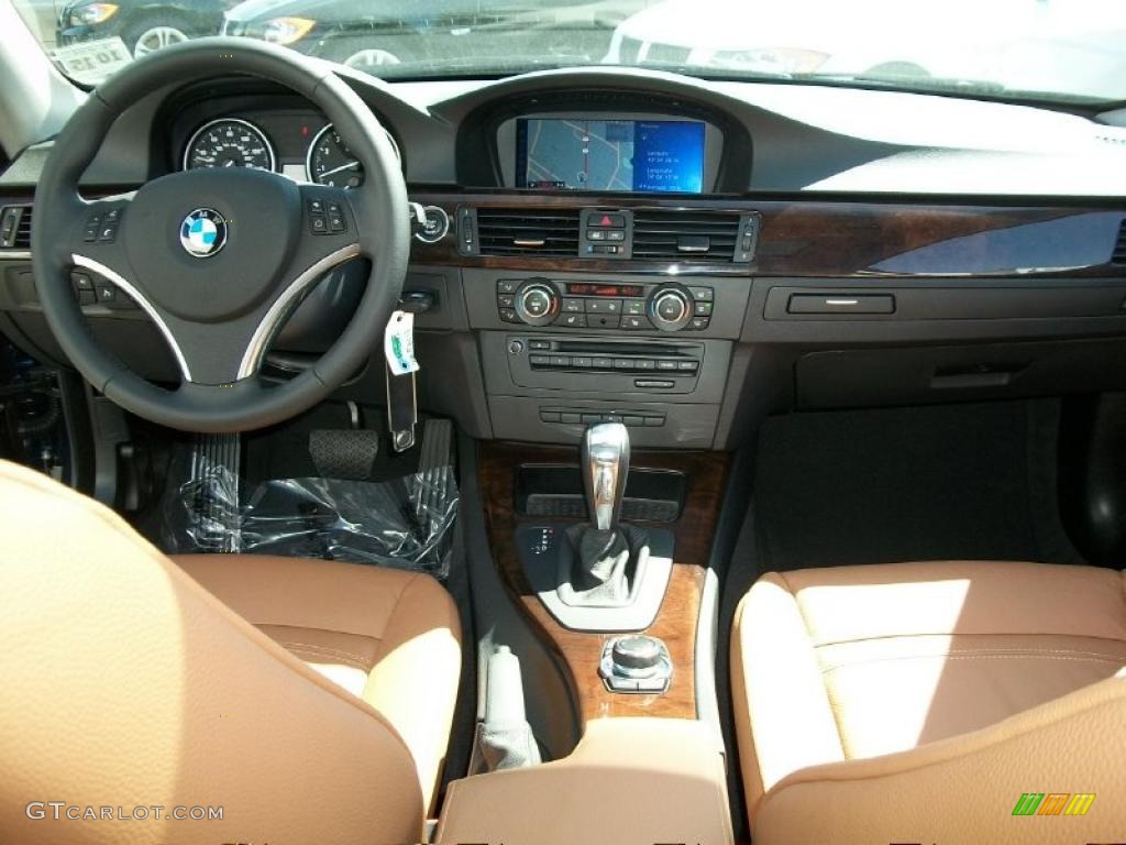 2011 BMW 3 Series 328i xDrive Coupe Saddle Brown Dakota Leather Dashboard Photo #48364801
