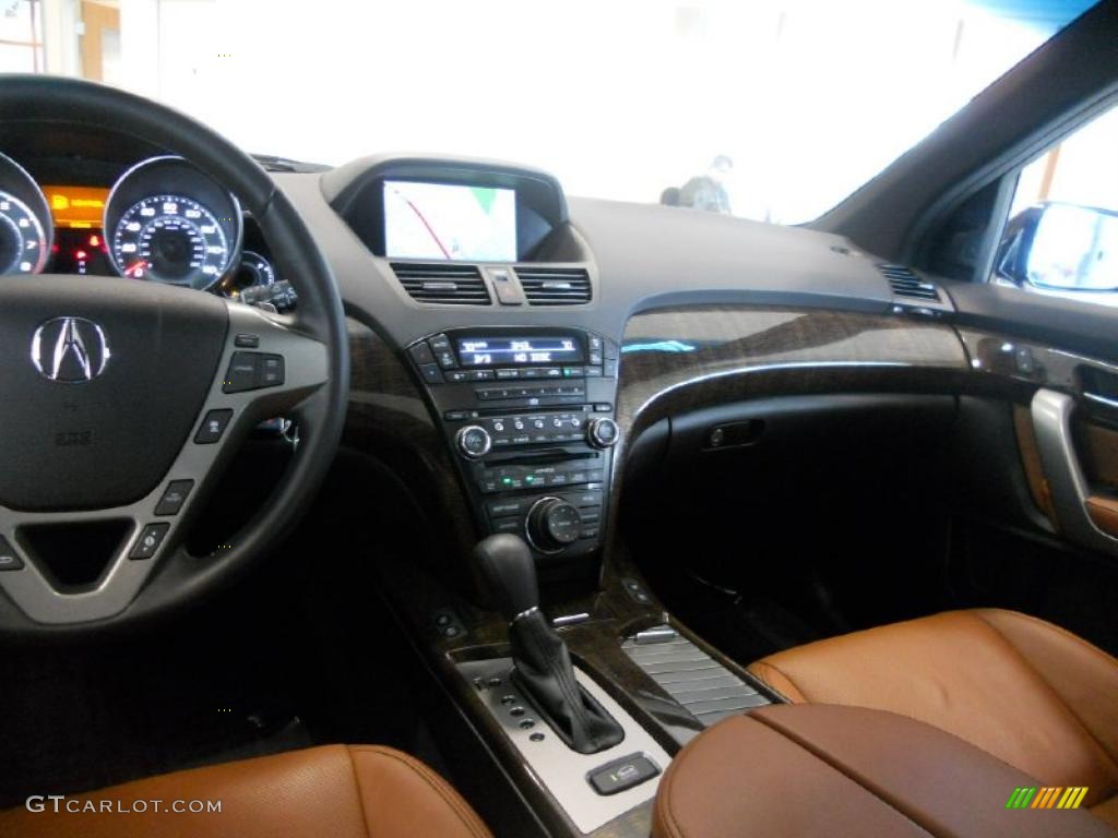 2010 Acura MDX Advance Umber Brown Dashboard Photo #48364939