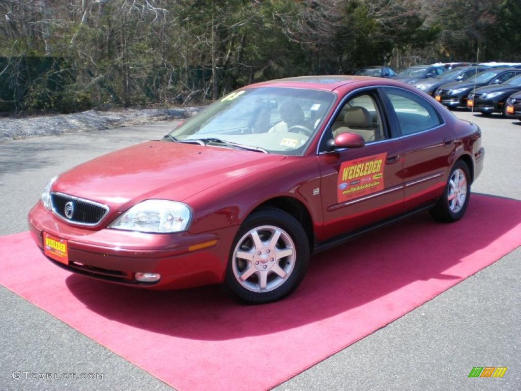 2003 Sable LS Premium Sedan - Matador Red Metallic / Medium Parchment photo #1