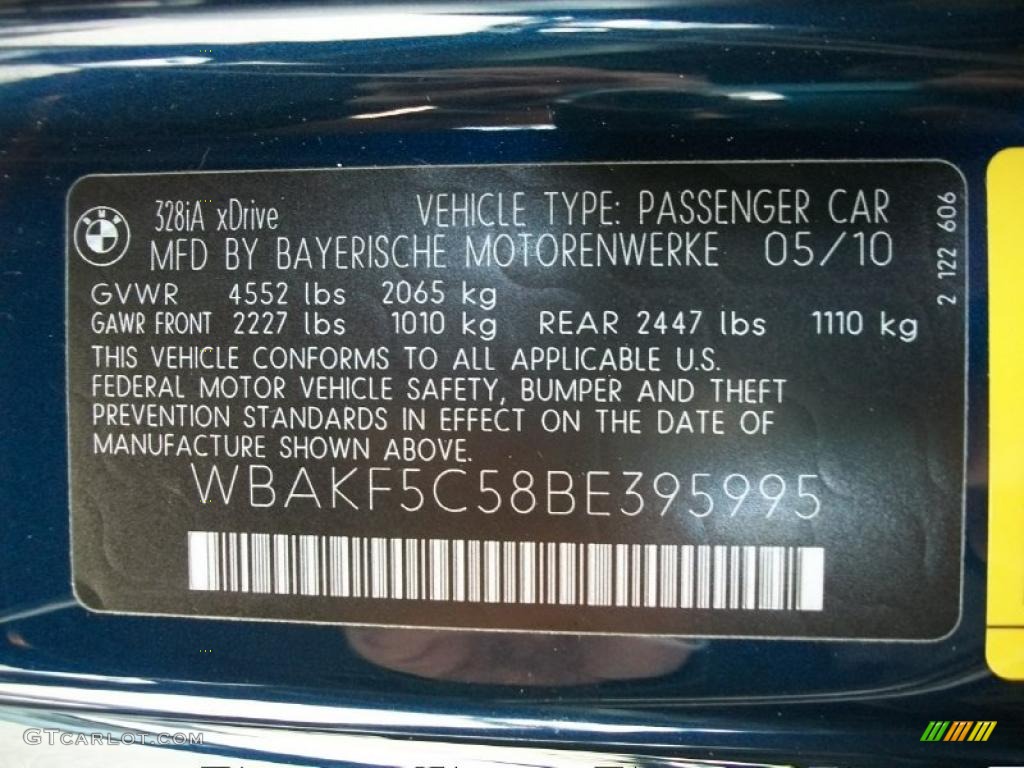 2011 3 Series 328i xDrive Coupe - Deep Sea Blue Metallic / Saddle Brown Dakota Leather photo #34