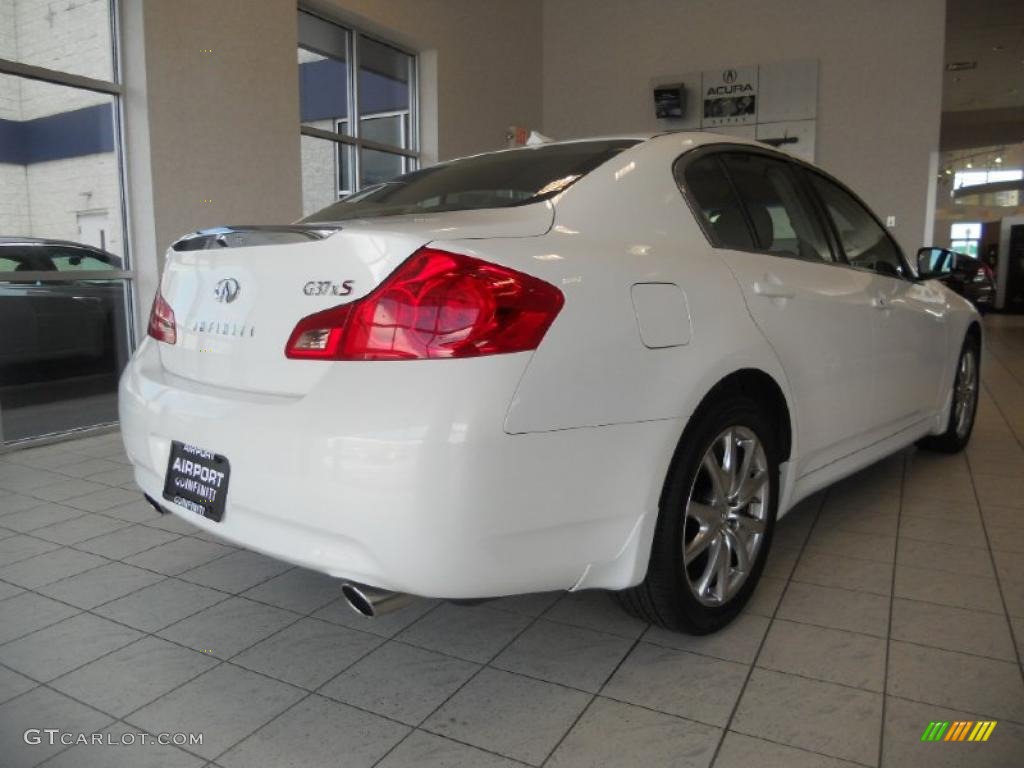Moonlight White 2009 Infiniti G 37 x S Sedan Exterior Photo #48365191