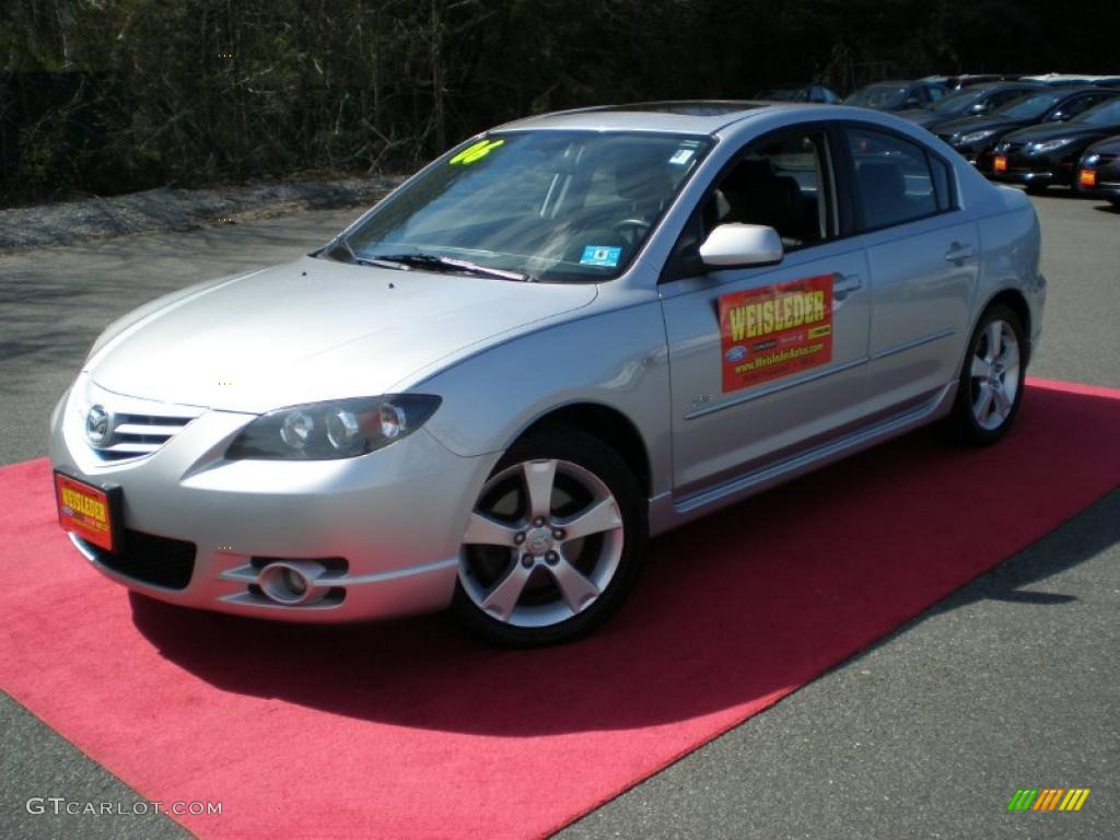 2006 MAZDA3 s Grand Touring Sedan - Sunlight Silver Metallic / Black photo #1