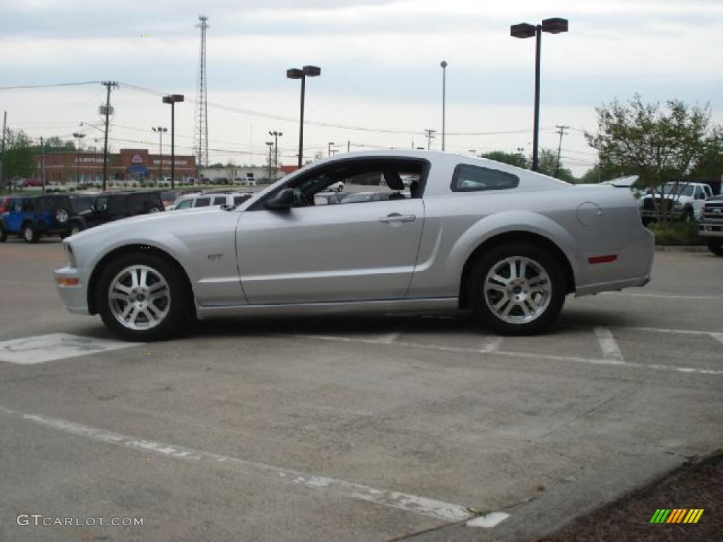 Satin Silver Metallic 2005 Ford Mustang GT Premium Coupe Exterior Photo #48365437