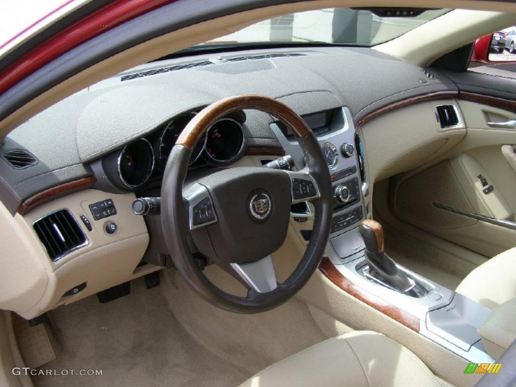 2008 Cadillac CTS 4 AWD Sedan Cashmere/Cocoa Dashboard Photo #48366487