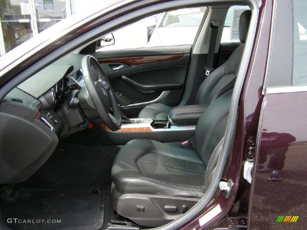 Ebony Interior 2008 Cadillac CTS 4 AWD Sedan Photo #48366718