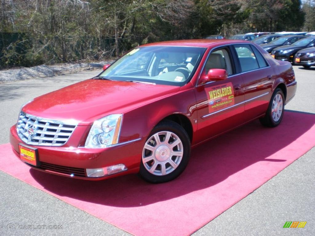 Crystal Red Tintcoat Cadillac DTS