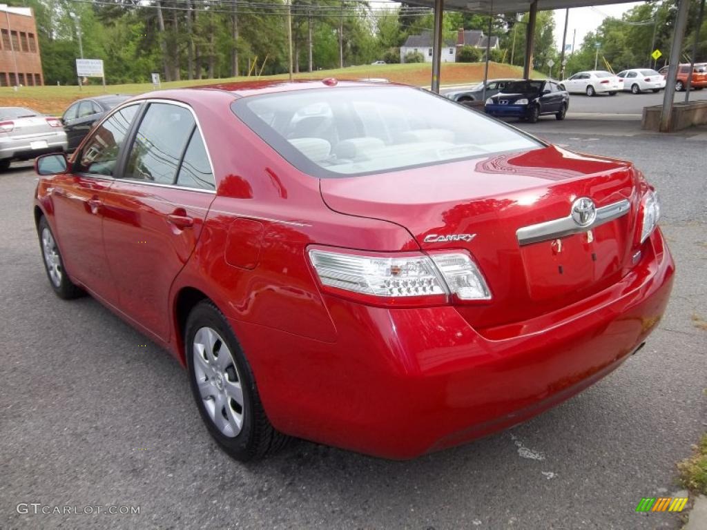 Barcelona Red Metallic 2010 Toyota Camry Hybrid Exterior Photo #48367909