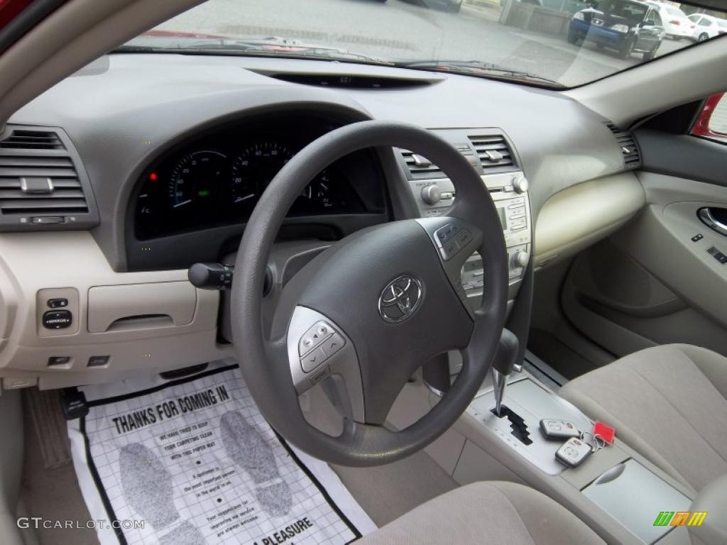 2010 Toyota Camry Hybrid Bisque Dashboard Photo #48368080