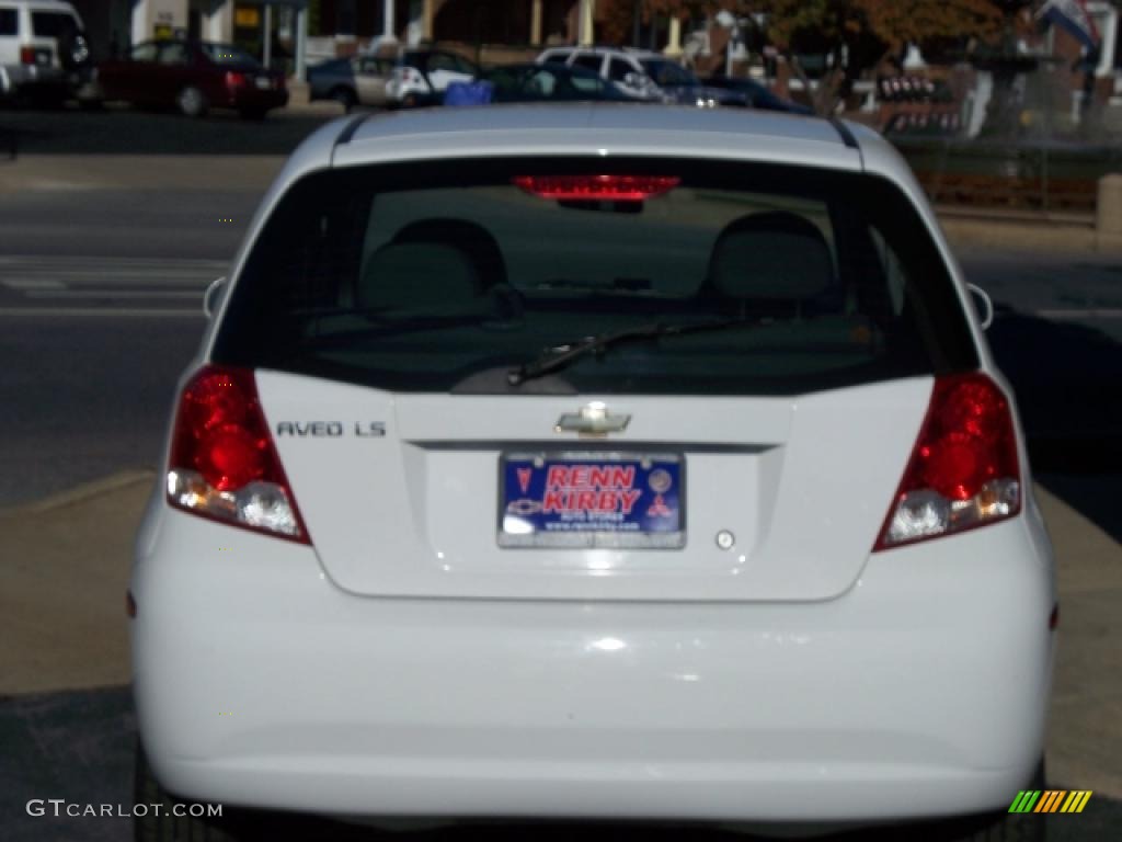 2006 Aveo LS Hatchback - Summit White / Charcoal photo #4
