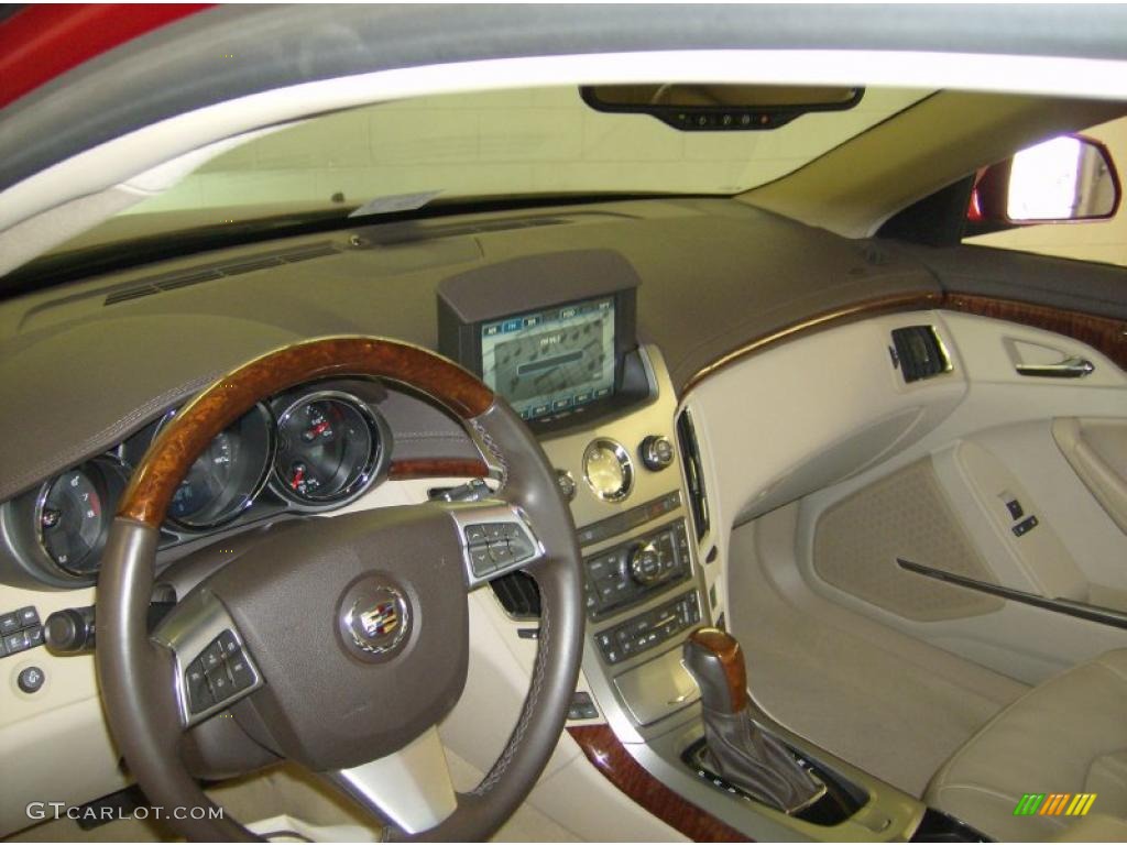 2008 CTS 4 AWD Sedan - Crystal Red / Cashmere/Cocoa photo #6