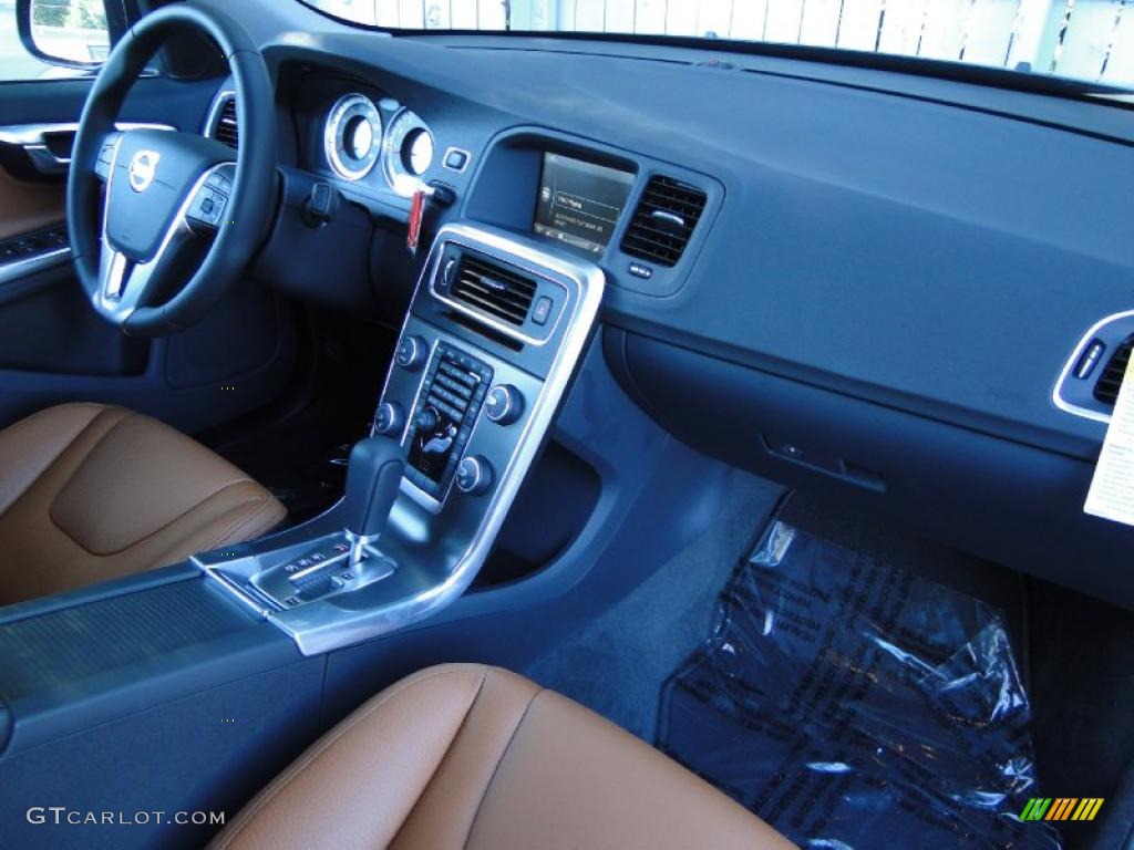 2012 Volvo S60 T5 Beechwood Brown/Off Black Dashboard Photo #48369000
