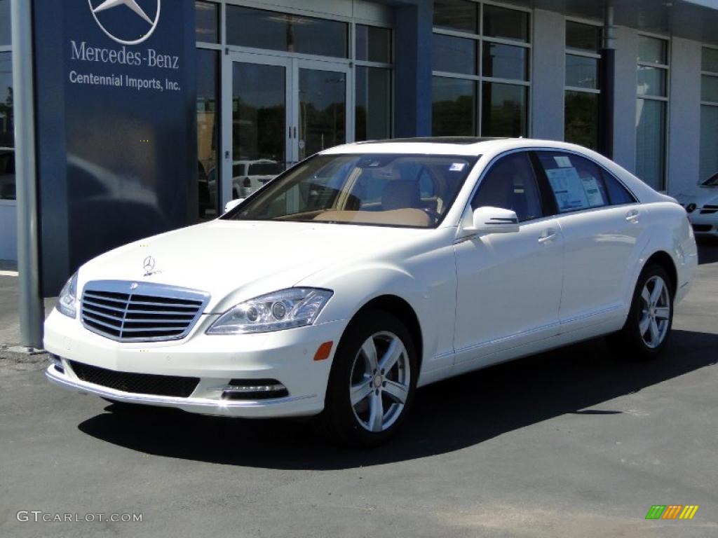 2011 S 550 Sedan - Diamond White Metallic / Cashmere/Savanah photo #1