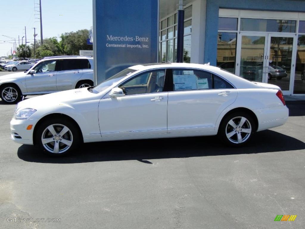 Diamond White Metallic 2011 Mercedes-Benz S 550 Sedan Exterior Photo #48369130