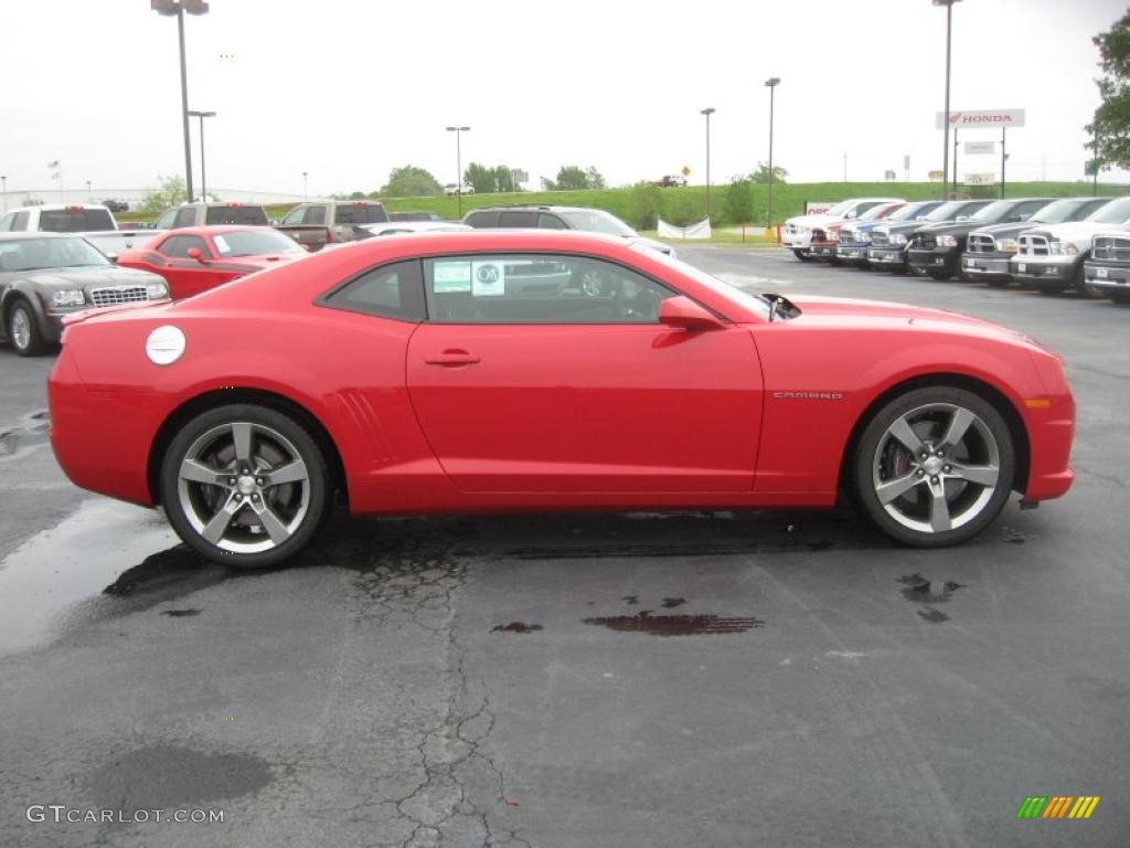 2011 Camaro SS/RS Coupe - Victory Red / Black photo #4