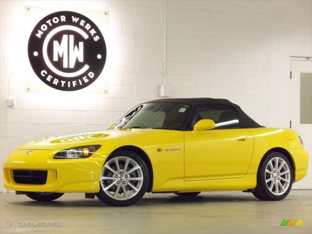 2007 S2000 Roadster - Rio Yellow Pearl / Black photo #1