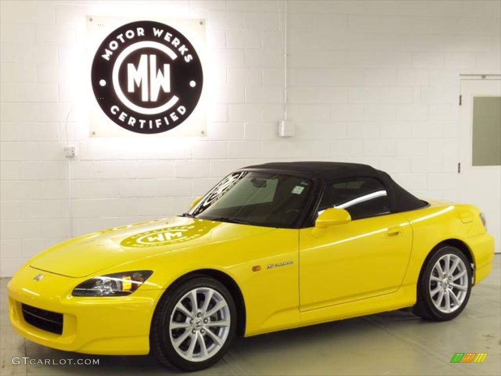 2007 S2000 Roadster - Rio Yellow Pearl / Black photo #4
