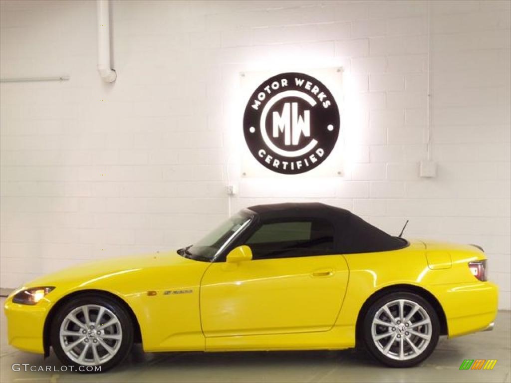 2007 S2000 Roadster - Rio Yellow Pearl / Black photo #5
