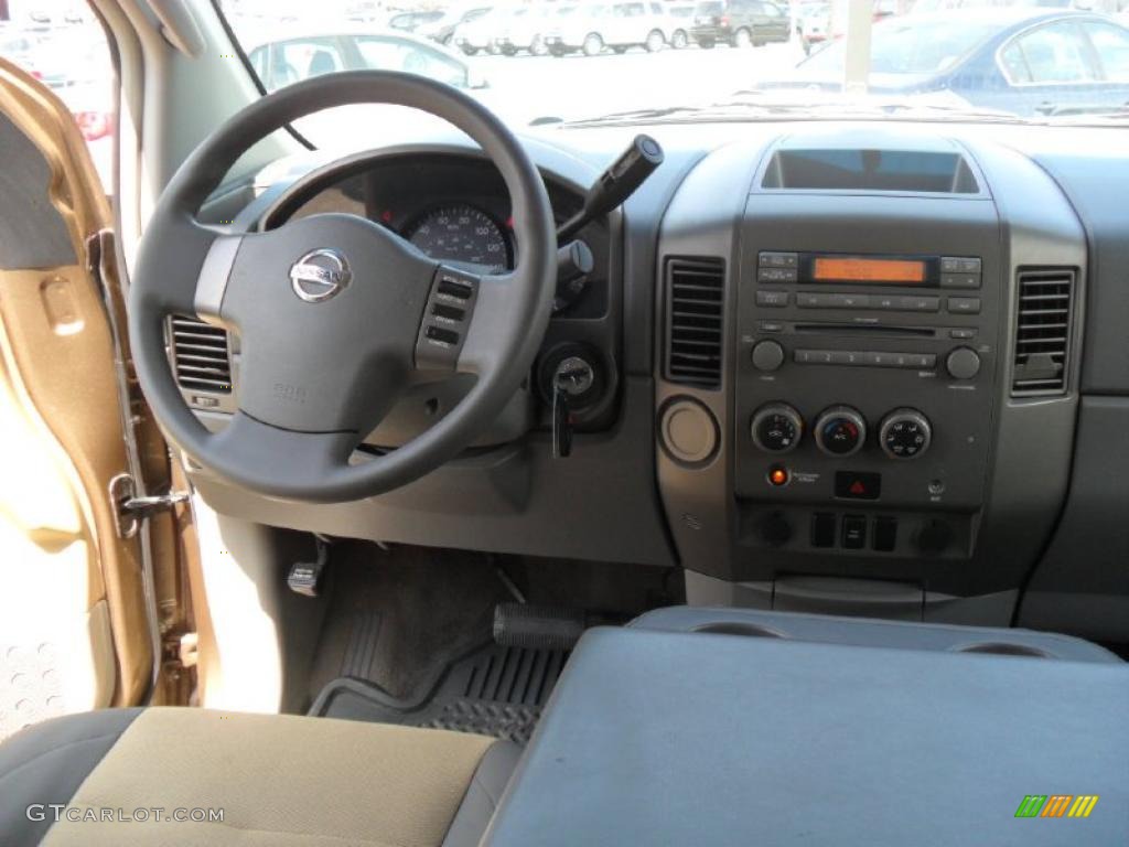 2004 Titan XE Crew Cab - Copper / Sand/Steel photo #15