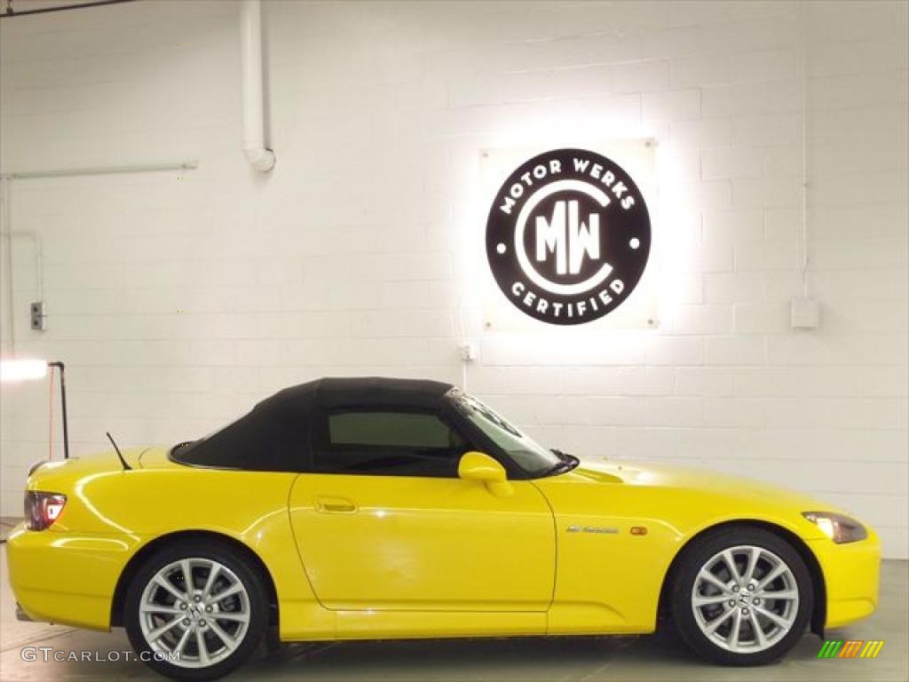 2007 S2000 Roadster - Rio Yellow Pearl / Black photo #6