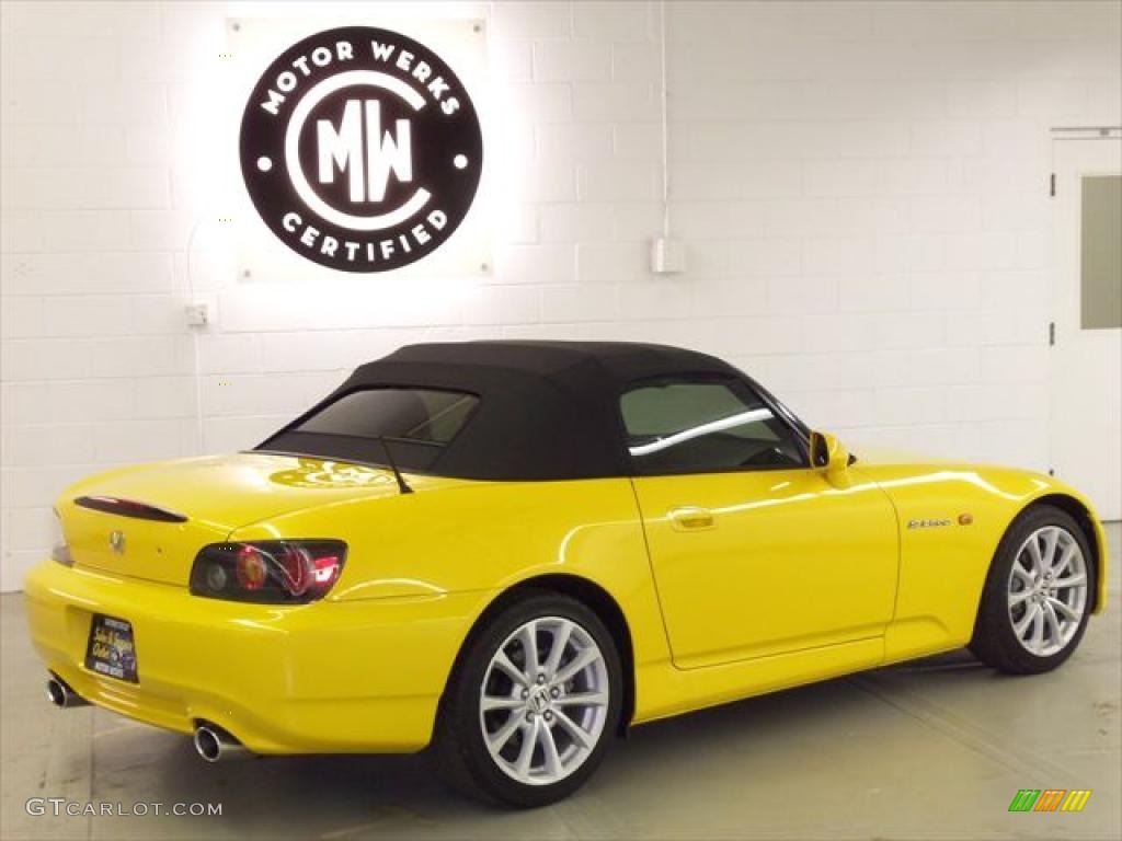 2007 S2000 Roadster - Rio Yellow Pearl / Black photo #7