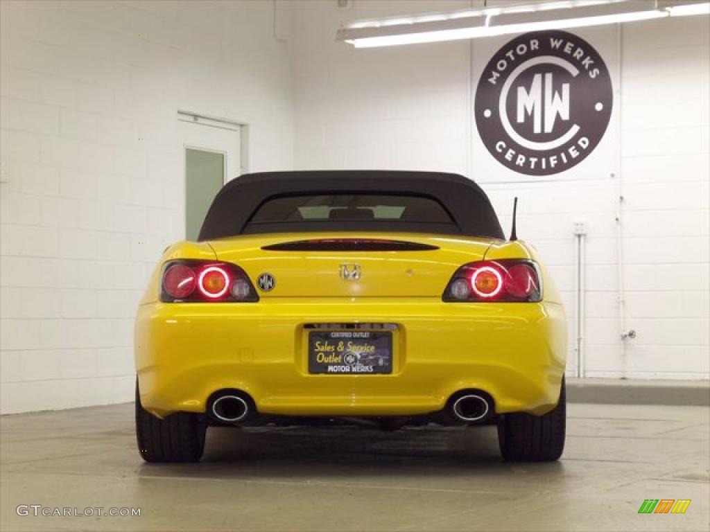 2007 S2000 Roadster - Rio Yellow Pearl / Black photo #9