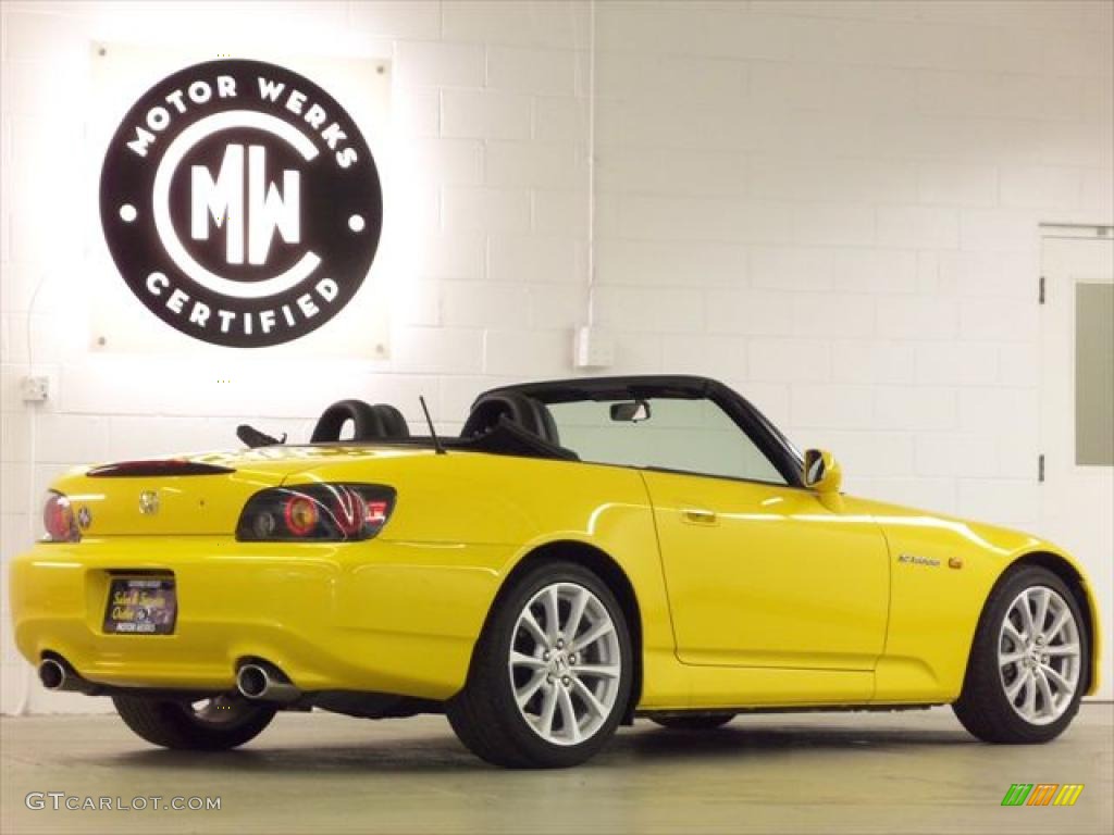 2007 S2000 Roadster - Rio Yellow Pearl / Black photo #12