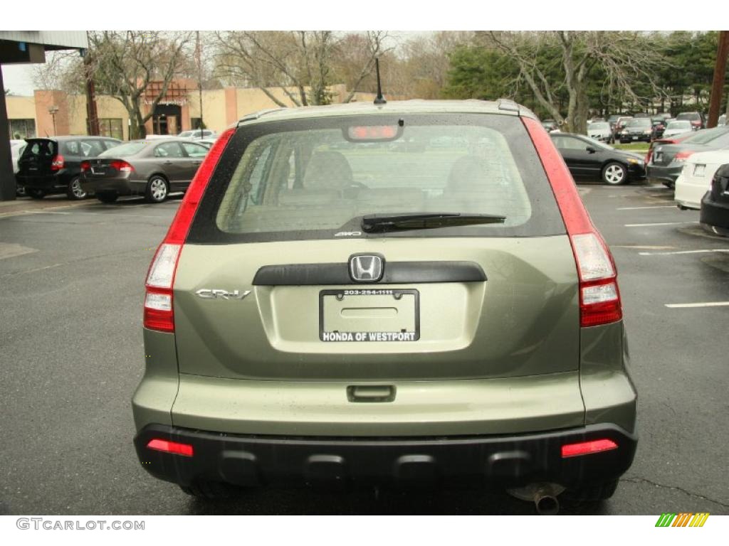 2008 CR-V LX 4WD - Green Tea Metallic / Ivory photo #6