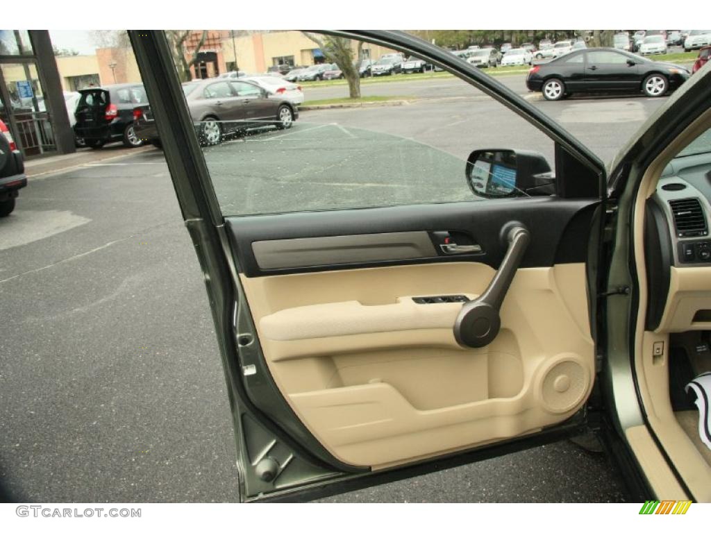 2008 CR-V LX 4WD - Green Tea Metallic / Ivory photo #13