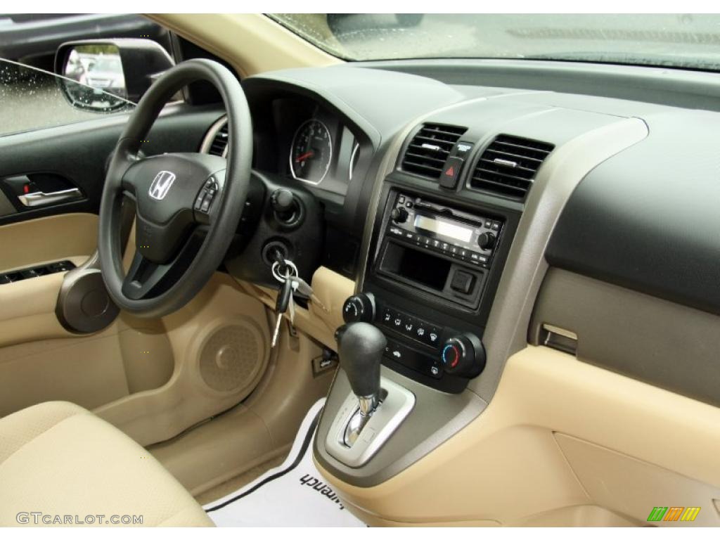 2008 CR-V LX 4WD - Green Tea Metallic / Ivory photo #17