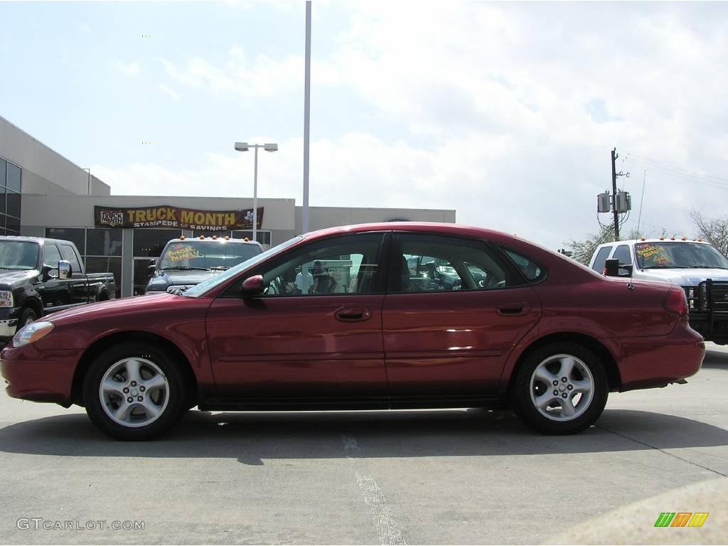 2001 Taurus SES - Toreador Red Metallic / Medium Parchment photo #2