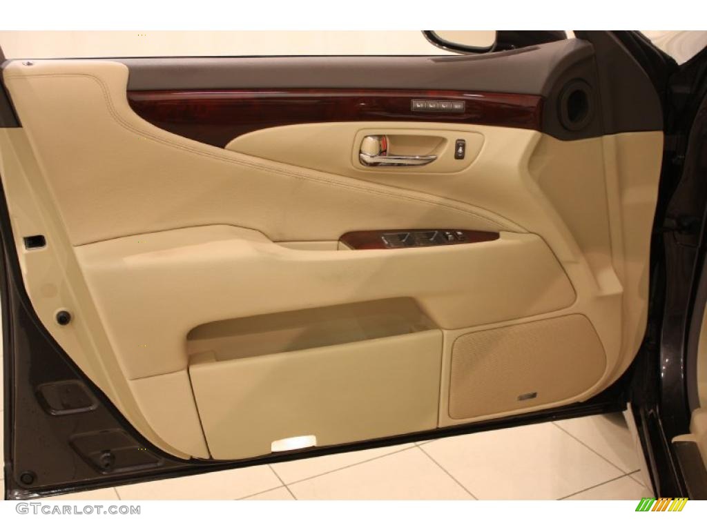 2009 Lexus LS 460 AWD Cashmere Beige Door Panel Photo #48373834