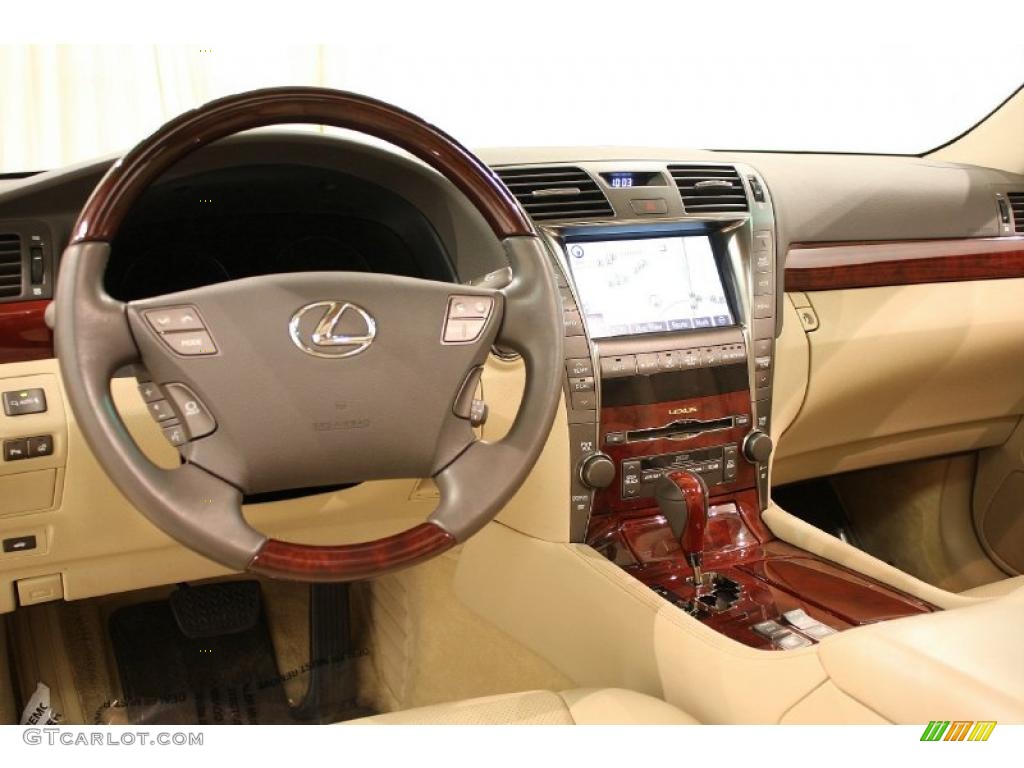 2009 Lexus LS 460 AWD Cashmere Beige Dashboard Photo #48373922