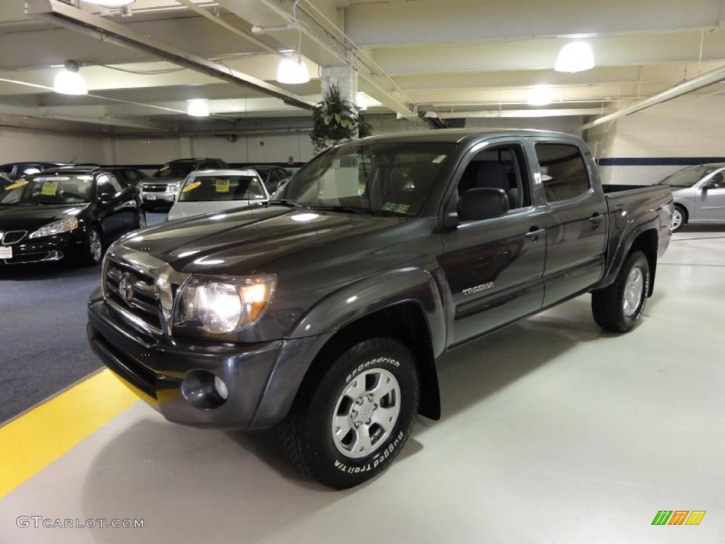 2009 Tacoma V6 PreRunner TRD Double Cab - Magnetic Gray Metallic / Graphite Gray photo #1