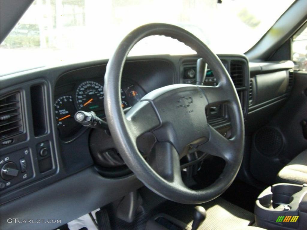 2005 Silverado 1500 LS Extended Cab 4x4 - Summit White / Dark Charcoal photo #13