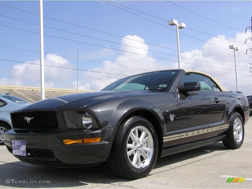 2009 Mustang V6 Convertible - Alloy Metallic / Medium Parchment photo #1