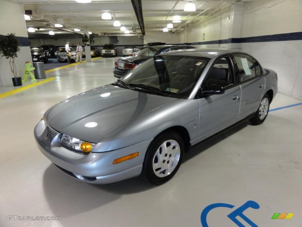Silver Blue 2002 Saturn S Series SL2 Sedan Exterior Photo #48374924