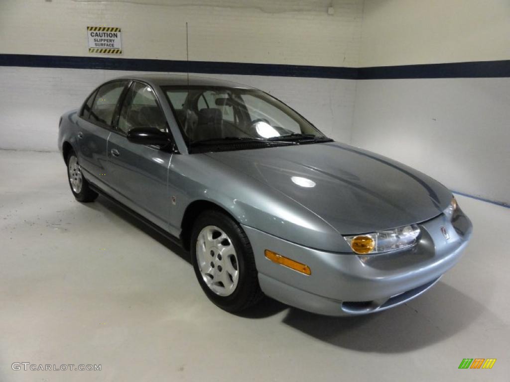 Silver Blue 2002 Saturn S Series SL2 Sedan Exterior Photo #48374963